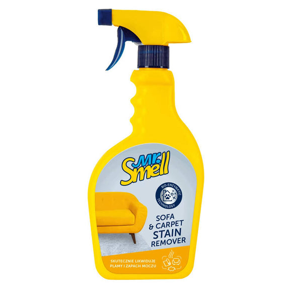 Mr. Smell Sofa and Carpet Stain Remover – Fast-Acting Odor Neutralizer for Soft Surfaces, 500ml