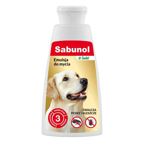 Dr Seidel Sabunol Washing Emulsion 150ml – Fast-Acting Flea and Tick Eliminator, Safe Formula