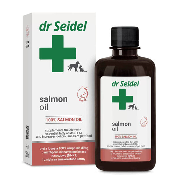 Dr Seidel Salmon Oil – Pure Supplement with Delicate Taste and Aroma, 250ml Bottle