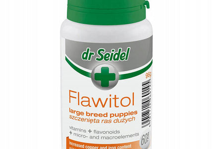 Dr Seidel Flawitol Supplement Tablets – Large Breed Puppy Growth Support, 200 Count