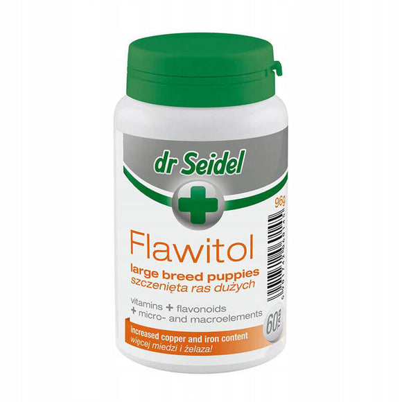 Dr Seidel Flawitol Supplement Tablets – Large Breed Puppy Growth Support, 200 Count