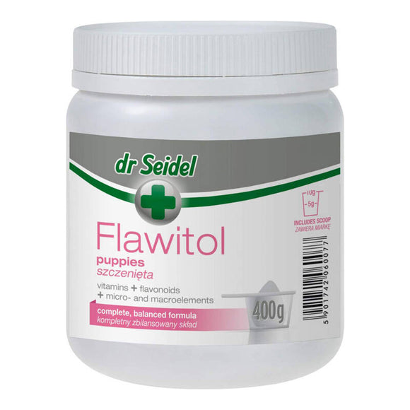 Dr Seidel Flawitol Puppy Supplement – Nutrient-Rich Growth Support Formula, 400g