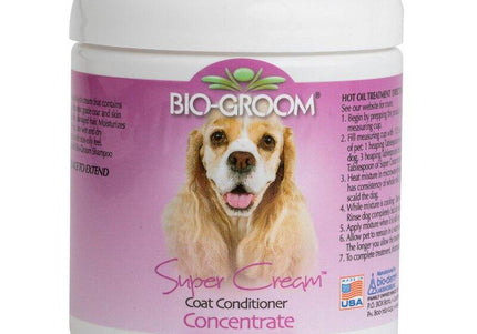 Bio-Groom Super-Cream Coat Conditioner – Rich Oil-Based Formula, 226g, Enhances Skin and Fur