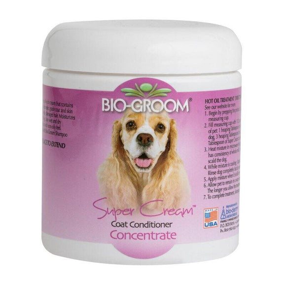 Bio-Groom Super-Cream Coat Conditioner – Rich Oil-Based Formula, 226g, Enhances Skin and Fur