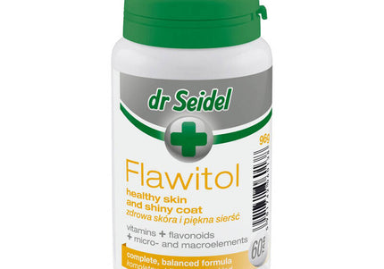 Dr Seidel Flawitol Skin and Coat Supplement – 60 Tablets, Supports Healthy Fur and Skin
