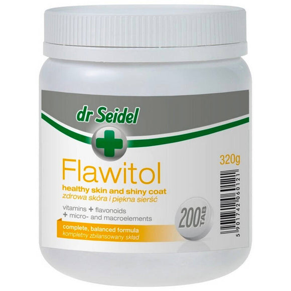 Dr Seidel Flawitol Skin and Coat Supplement – 60 Tablets, Supports Healthy Fur and Skin