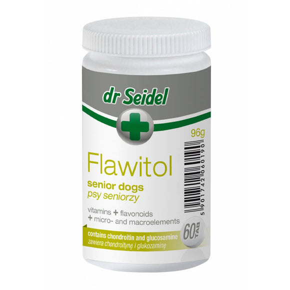 Dr Seidel Flawitol Senior Tablets – Advanced Nutritional Supplement, 200 Count, Supports Vitality in Aging Pets