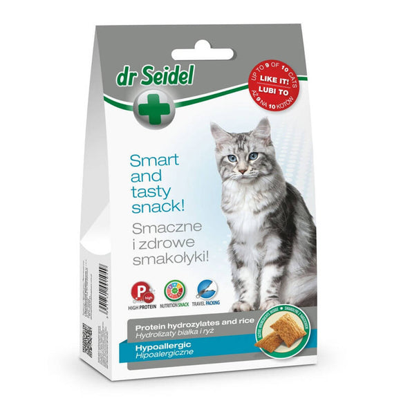 Dr. Seidel Hypoallergenic Cat Treats – Grain-Free, Gentle Formula, 50g Pack