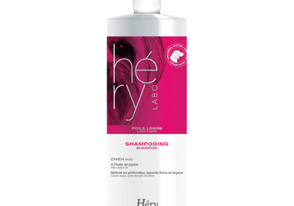 Hery Poils Longs Shampoo – Gentle Cleansing Formula for Long-Haired Coats, 1L Bottle