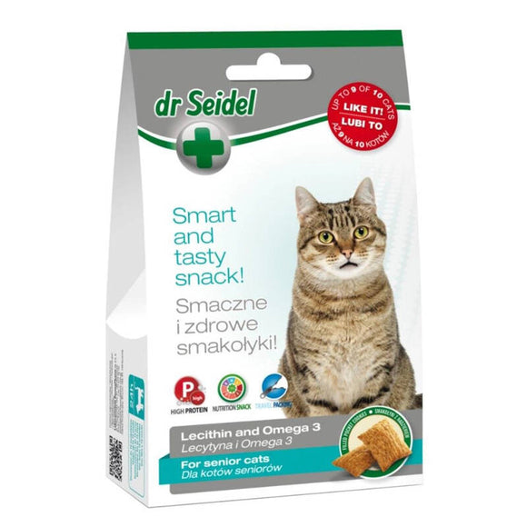 Dr. Seidel Senior Cat Treats – Soft Chews with Essential Nutrients, 50g Pack