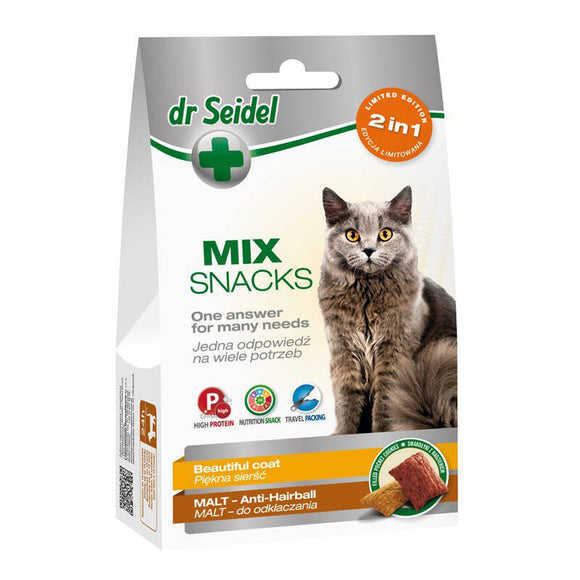 Dr. Seidel Cat Fur Care Treats – Nutrient-Rich Formula, Supports Healthy Coat, 60g