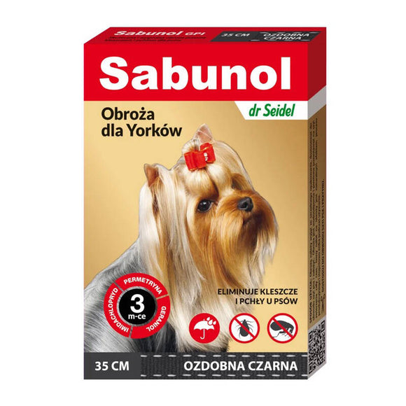Sabunol GPI Decorative Anti-Flea and Tick Collar, Red, 50cm – Long-Lasting Protection