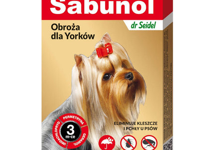Sabunol GPI Decorative Anti-Flea and Tick Collar, Red, 50cm – Long-Lasting Protection