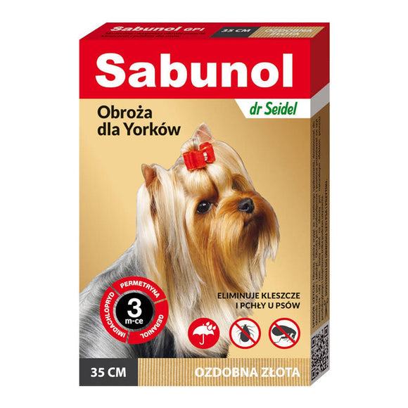 Sabunol GPI Decorative Anti-Flea and Tick Collar, Red, 50cm – Long-Lasting Protection