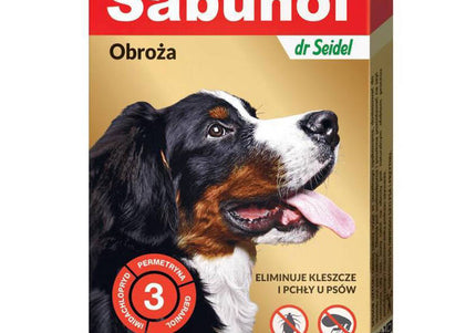 Sabunol GPI Decorative Anti-Flea and Tick Collar, Red, 50cm – Long-Lasting Protection