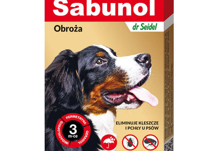 Sabunol GPI Decorative Anti-Flea and Tick Collar, Red, 50cm – Long-Lasting Protection