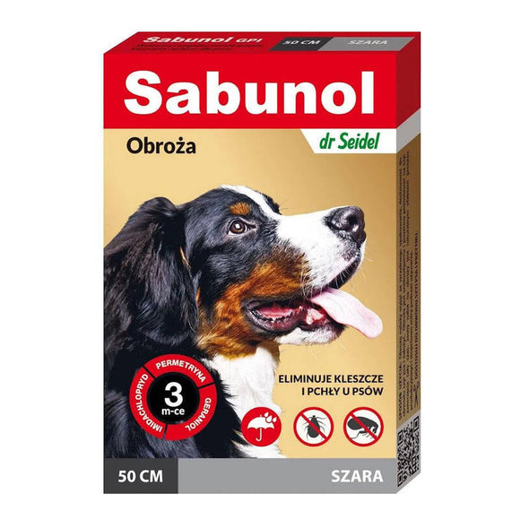 Sabunol GPI Decorative Anti-Flea and Tick Collar, Red, 50cm – Long-Lasting Protection