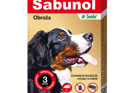 Sabunol GPI Decorative Anti-Flea and Tick Collar, Red, 50cm – Long-Lasting Protection