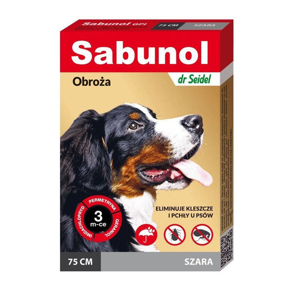 Sabunol GPI Decorative Anti-Flea and Tick Collar, Red, 50cm – Long-Lasting Protection