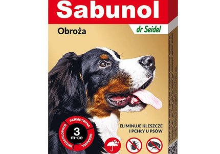 Sabunol GPI Decorative Anti-Flea and Tick Collar, Red, 50cm – Long-Lasting Protection