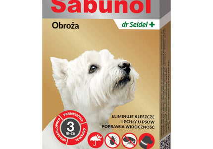 Sabunol GPI Decorative Anti-Flea and Tick Collar, Red, 50cm – Long-Lasting Protection