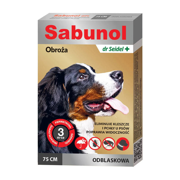 Sabunol GPI Decorative Anti-Flea and Tick Collar, Red, 50cm – Long-Lasting Protection