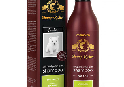 Dermapharm Champ-Richer Puppy Shampoo – Concentrated Formula for White and Light Coats, 250ml