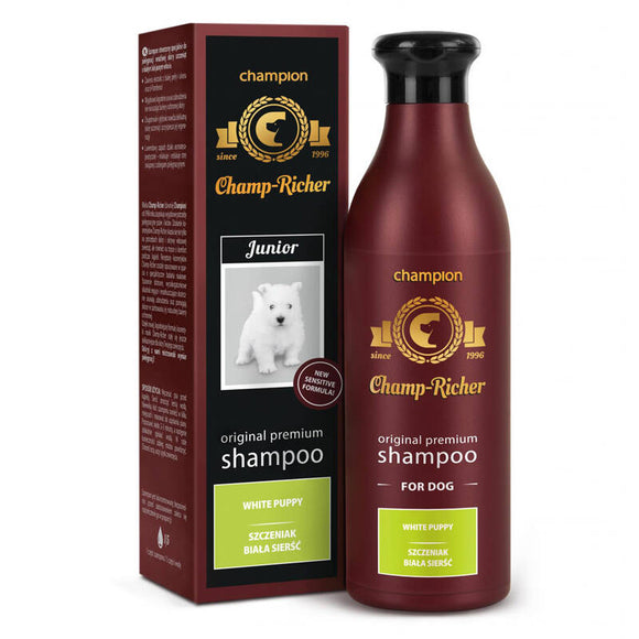 Dermapharm Champ-Richer Puppy Shampoo – Concentrated Formula for White and Light Coats, 250ml