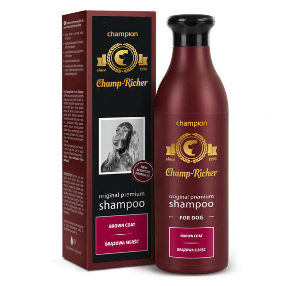 Dermapharm Champ-Richer Brown & Copper Coat Shampoo Concentrate 1:5, 250ml – Enhances Color, Gentle Formula