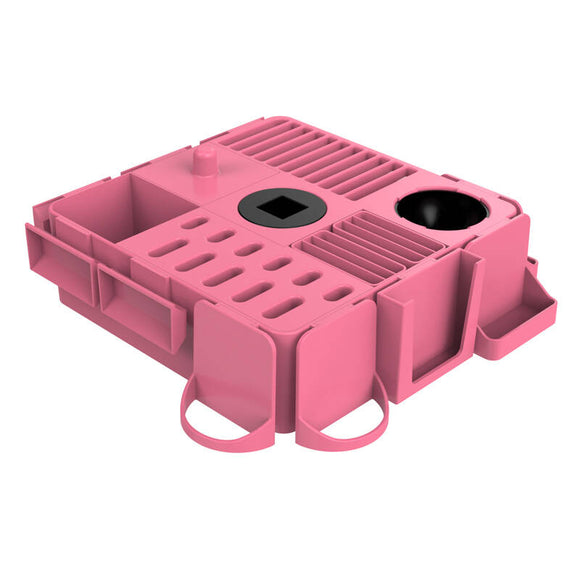 Shernbao Tool Station Pro Groomer's Storage Caddy – Pink, Durable Organizer with Multiple Compartments