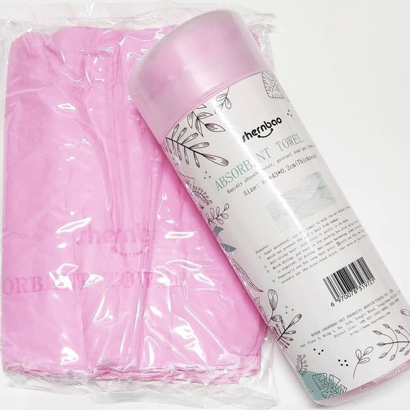 Shernbao Absorbing Towel Blue – Highly Absorbent Foam, Large 66x43cm, Quick-Dry Design