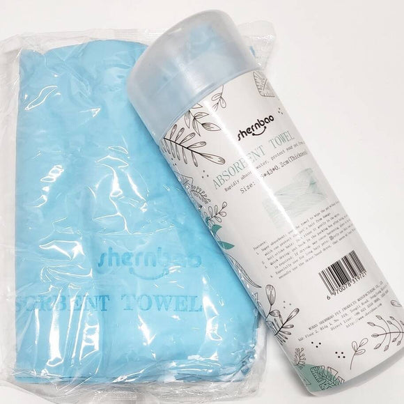 Shernbao Absorbing Towel Blue – Highly Absorbent Foam, Large 66x43cm, Quick-Dry Design
