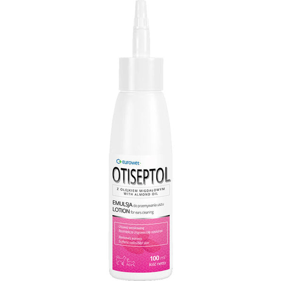 Eurowet Otiseptol Ear Cleansing Emulsion – Gentle 100ml Formula, Specialized Hygiene Care