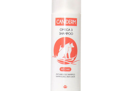 Caniderm Omega 3 Shampoo – Strengthening Formula with Hair Loss Reduction, 220ml