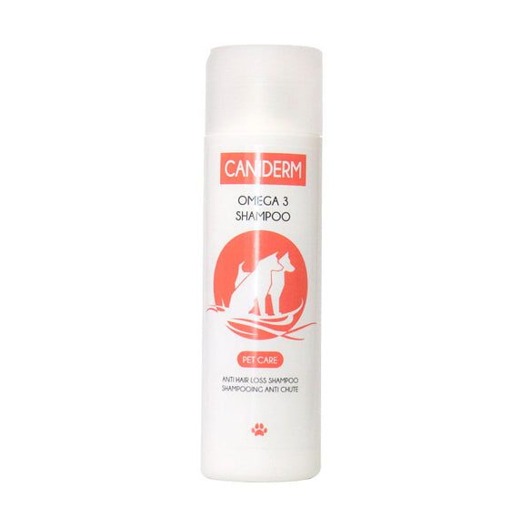 Caniderm Omega 3 Shampoo – Strengthening Formula with Hair Loss Reduction, 220ml