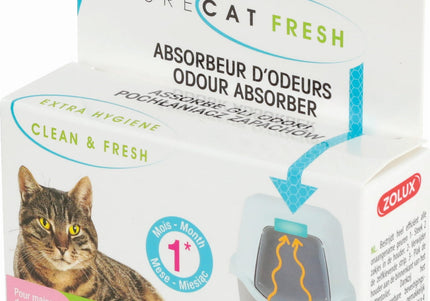 Zolux PureCat Fresh Litter Box Odor Absorber – Long-Lasting Scent Control Formula