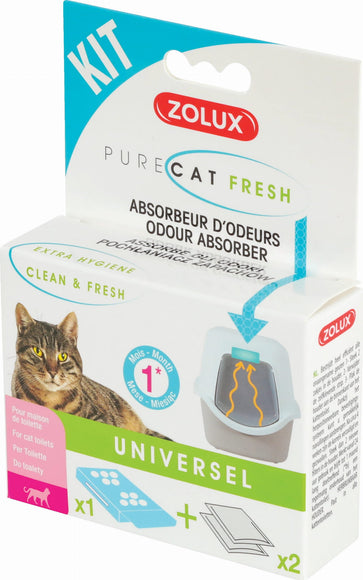 Zolux PureCat Fresh Litter Box Odor Absorber – Long-Lasting Scent Control Formula