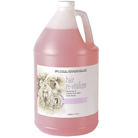 1 All Systems Hair Revitalizer & Instant Anti-Static Coat Spray – Large 3.78L, Fast-Acting Finishing Formula