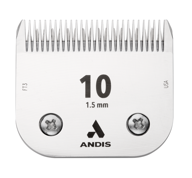 Andis CeramicEdge Clipper Blade No. 10 – 1.5mm, Durable Long-Lasting Cutting Edge