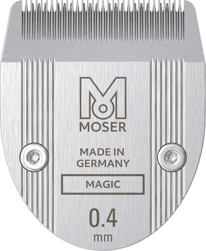 Moser Magic Precision Blade Set – Fine-Toothed Stainless Steel Replacement for 1584, 1585, 1588 Razors