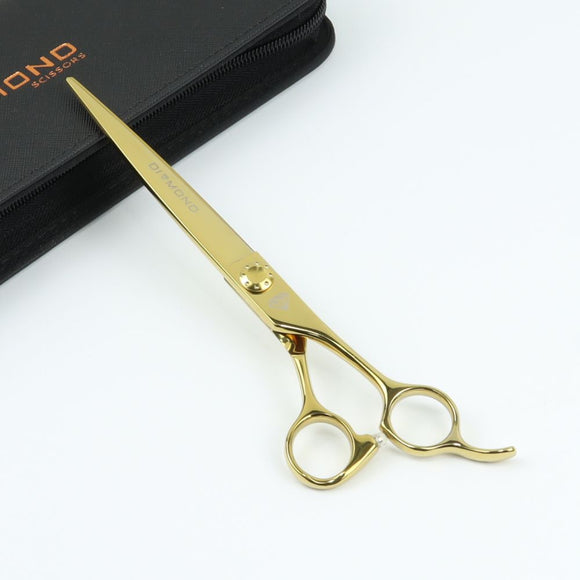 Diamond Professional Straight Grooming Scissors – 7.5 Inch Precision Steel Blades