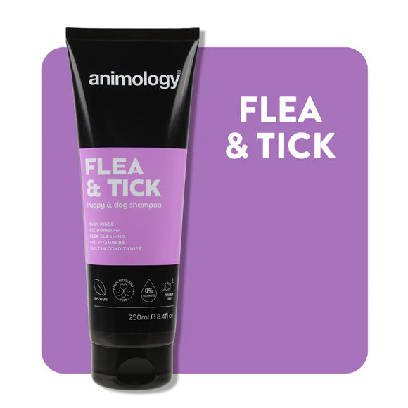 Animology Flea & Tick Protective Shampoo – Insect-Repelling Formula, 250ml Bottle