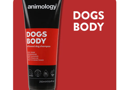 Animology Dogs Body Universal Shampoo – Gentle Cleansing Formula, 250ml Bottle