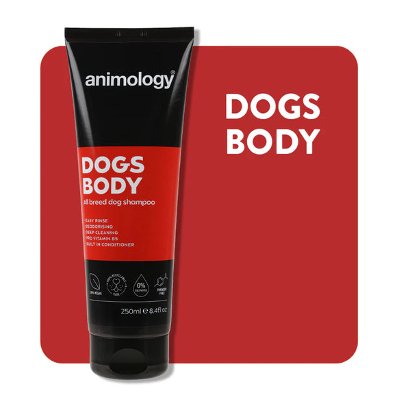 Animology Dogs Body Universal Shampoo – Gentle Cleansing Formula, 250ml Bottle