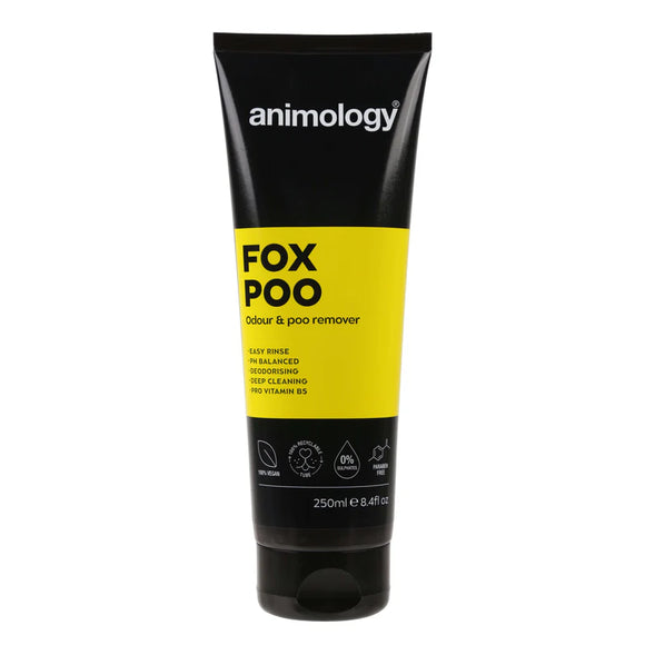 Animology Fox Poo Shampoo 250ml – Deep Cleansing Formula Removes Stubborn Dirt, Fresh Scent