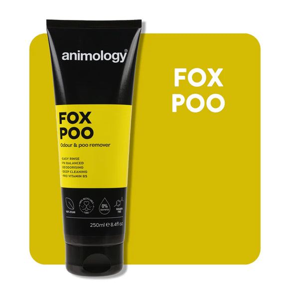 Animology Fox Poo Shampoo 250ml – Deep Cleansing Formula Removes Stubborn Dirt, Fresh Scent