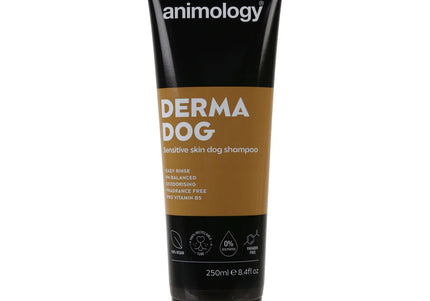 Animology Derma Dog Sensitive Shampoo – Fragrance-Free, Gentle Formula for Delicate Skin, 250ml