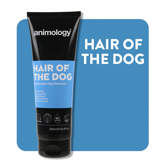 Animology Hair of the Dog Anti-Tangle Shampoo – Conditioning Formula, 250ml, Eases Combing