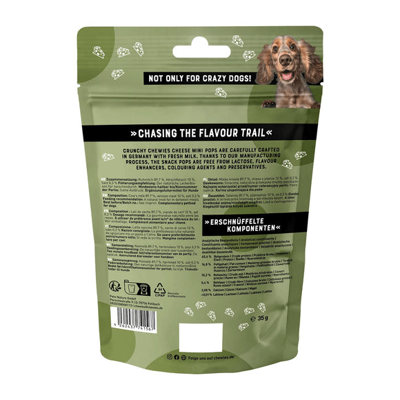 Chewies Cheese Crisps with Deer – Crunchy Natural Snack, 35g Protein-Rich Treat