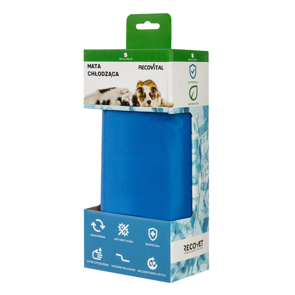 Recovital Cooling Mat Small – Gel-Infused Comfort Pad, 40x50cm, Durable and Portable